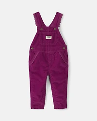 Baby Girl Corduroy Overalls - Purple