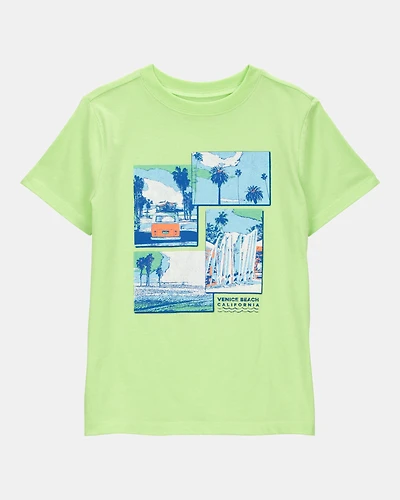 Boys Venice Beach Graphic Tee - Green