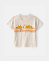 Toddler Boy Cactus Desert Graphic Tee - Cream