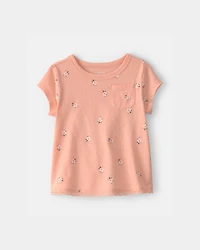 Baby Girl Floral Top - Orange