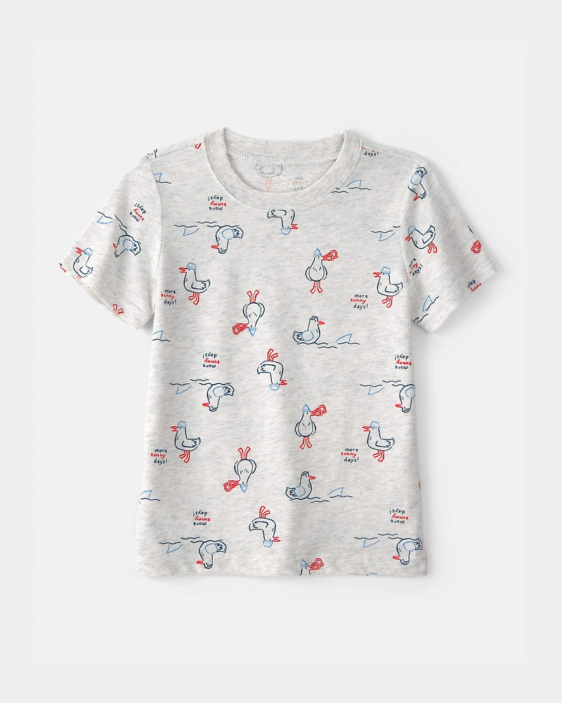 Toddler Seagull T-Shirt - Grey