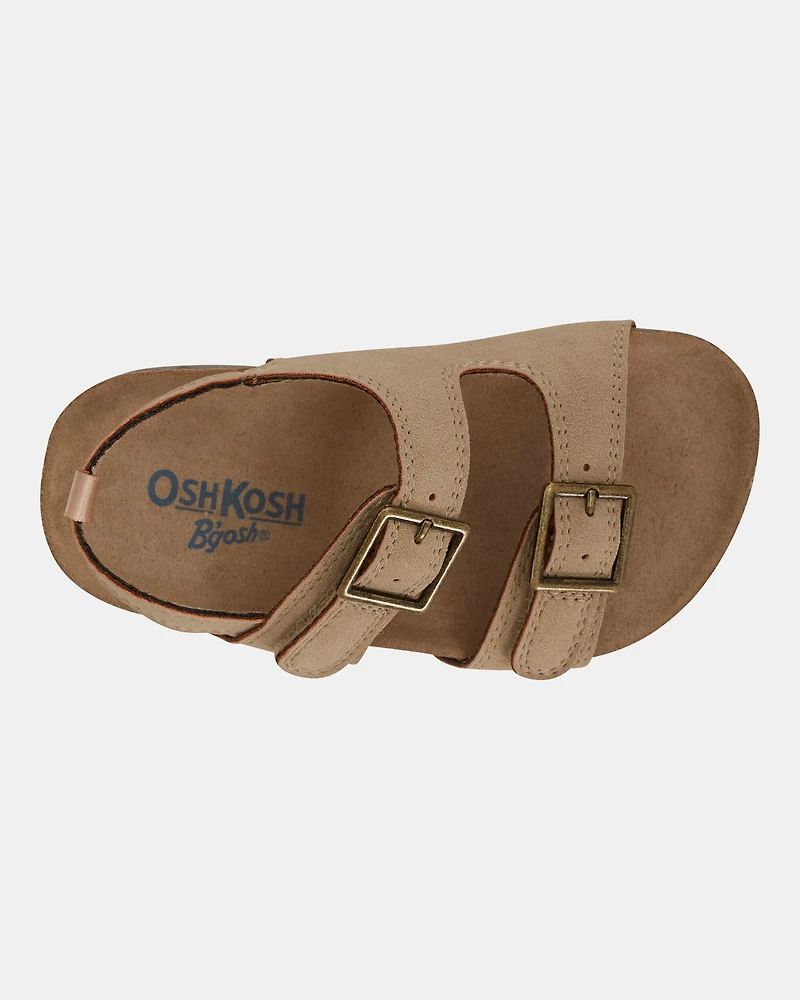 Toddler Flatbed Sandals - Tan