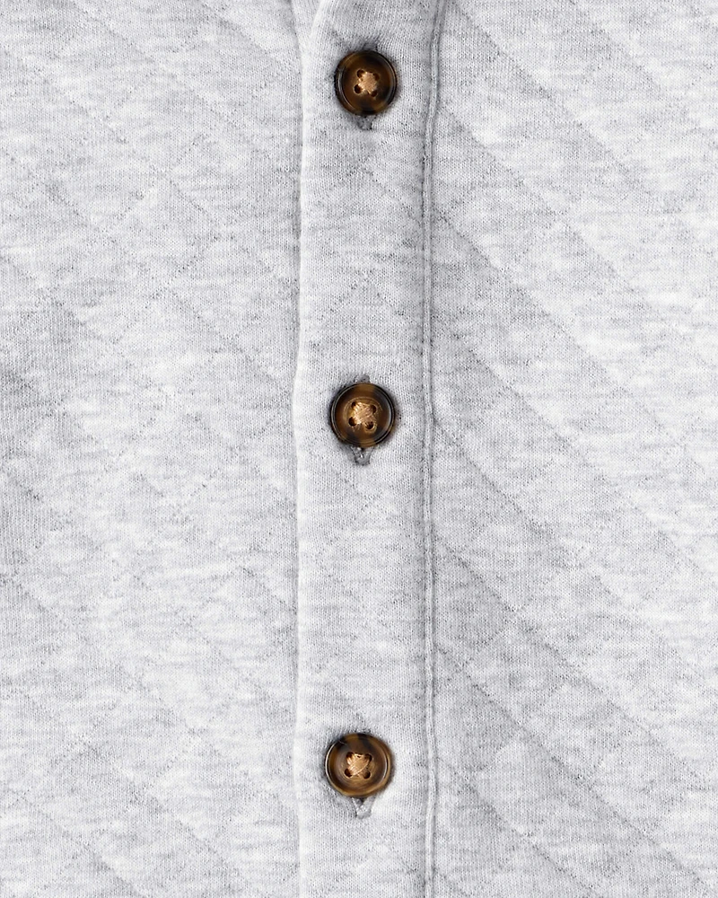 Baby Boy 3-Piece Cardigan, Bodysuit & Pant Set - Grey