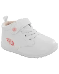 Every Step® First Walker Floral High-Top Sneakers - White