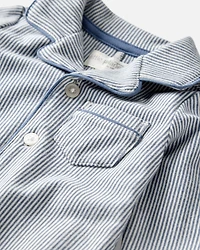 Baby Striped Organic Cotton Coat Style One Piece