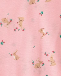 Girls 2-Pack Easter Bunny Loose Fit Night Gown - Pink/Blue