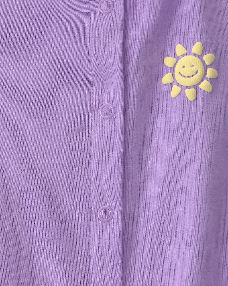 Baby Girl Sunshine Romper - Purple