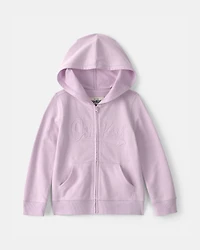 Toddler Girl OshKosh Logo Zip-Up Hoodie - Purple