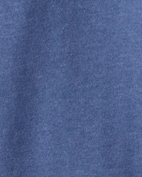 Girls Short-Sleeve French Terry Jumpsuit - Blue