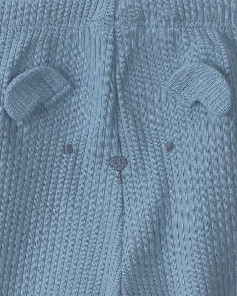 Baby Boy 3-Piece Dog Bodysuit & Pant Set - Blue/Grey