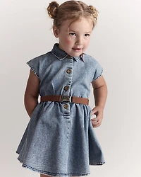 Toddler Girl Avenue Twirl™ Dress in Denim - Blue
