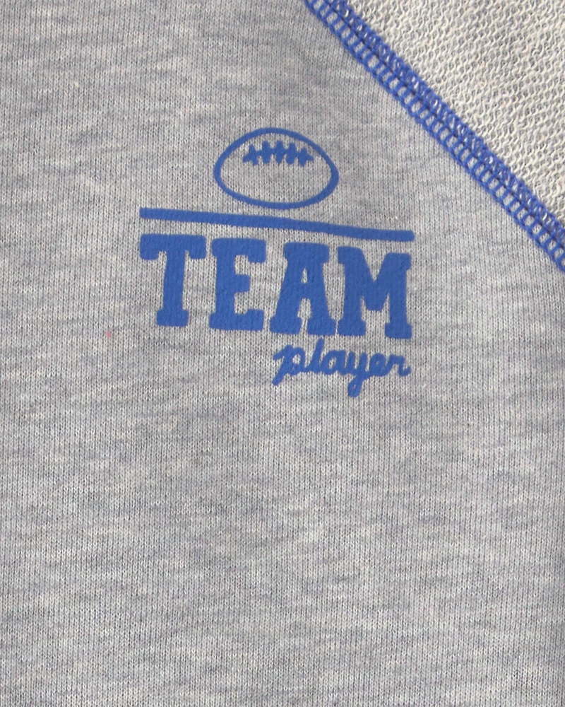 Baby Boy 2-Piece 'Team Player' French Terry Sweatshirt & Pant Set - Grey