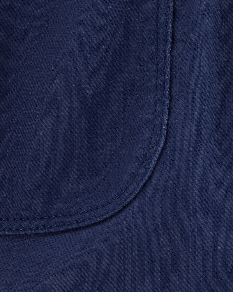 Toddler Pull-On Twill Shorts - Navy