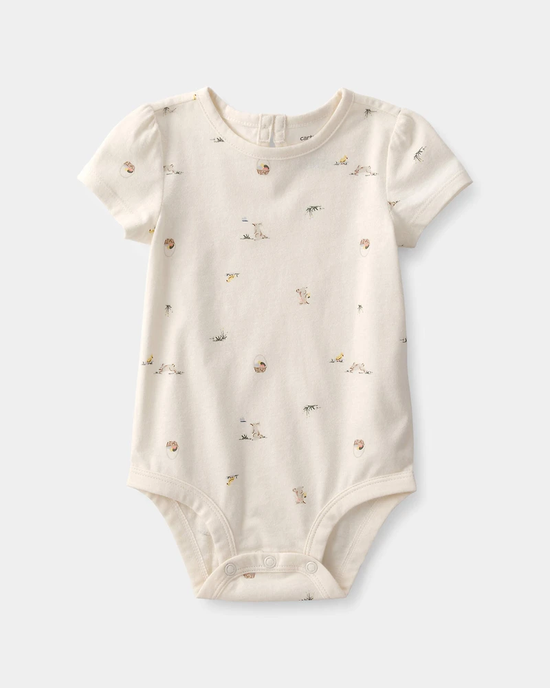 Baby Girl 2-Piece Easter Bunny Jumper Set - Pink/Ivory