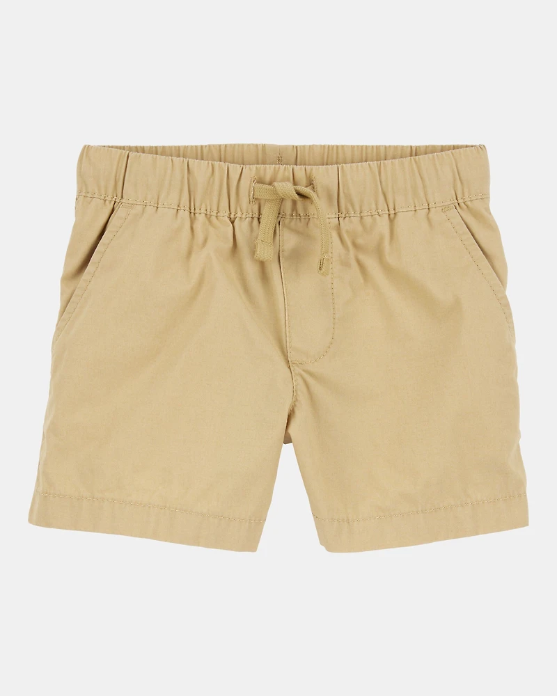 Baby 2-Pack Pull-On Poplin Shorts