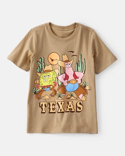 Boys Spongebob Squarepants™ Texas Short-Sleeve Graphic Tee - Brown