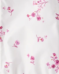 Toddler Girl Floral Long-Sleeve Midweight Anorak Jacket - White