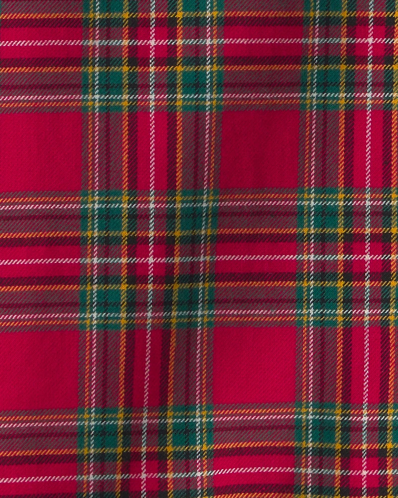 Toddler Boy Plaid Button-Down Shirt - Red
