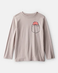 Boys Donut Long-Sleeve Graphic Tee - Brown