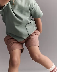 Toddler Boy City Park™ Short - Mocha Brown