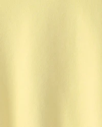 Girls French Terry Hoodie - Yellow