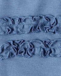 Baby Girl 2-Pack 100% Cotton Pull-On Pants - Blue/Pink