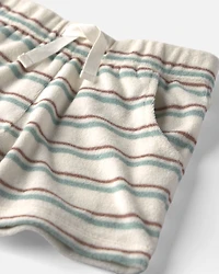 Toddler 2-Piece Terry Top & Short Set Made with Organic Cotton in Stripes