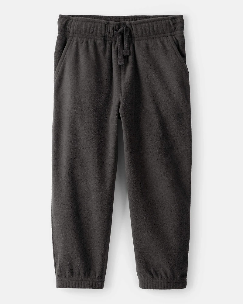 Toddler Boy Fleece Joggers - Black