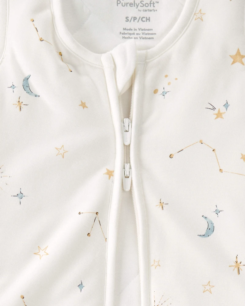 Baby Constellation 2-Way Zip PurelySoft Wearable Blanket - Cream