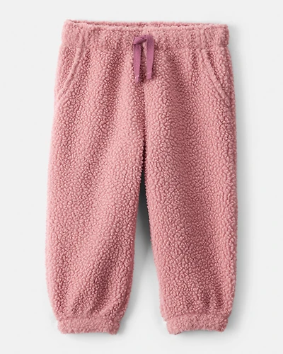 Baby Girl Cozy Jogger Pant - Pink
