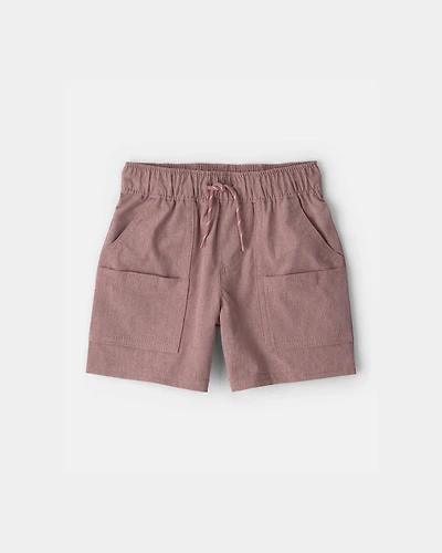 Baby Boy Woven Pocket Shorts - Brown