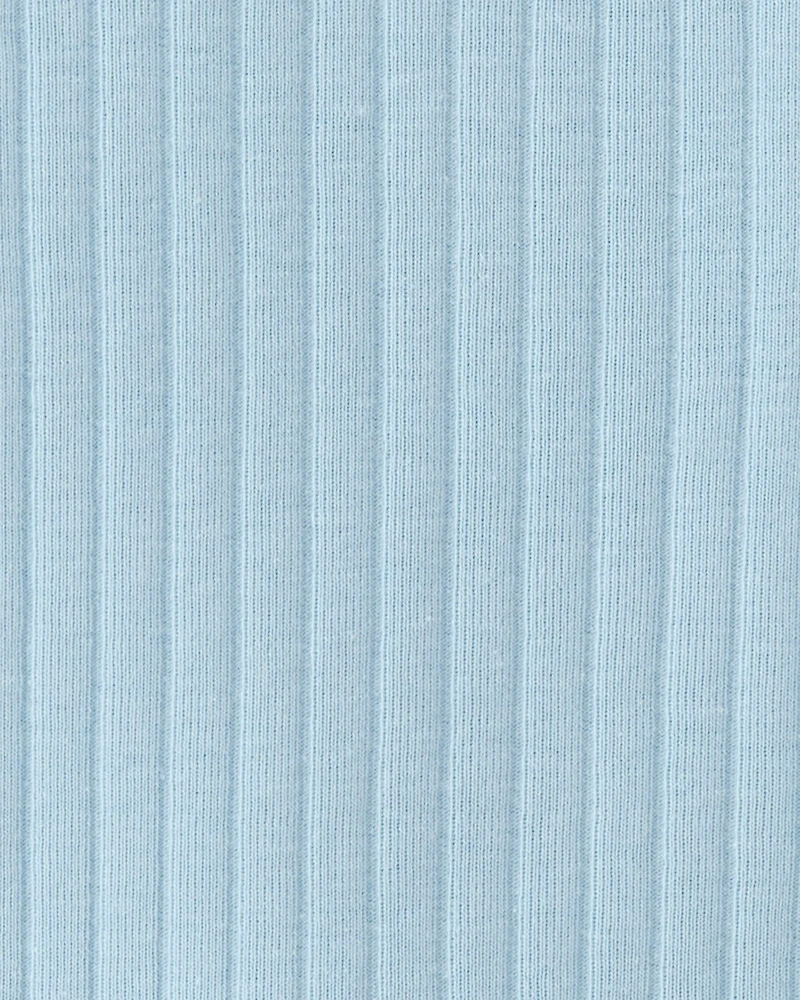 Toddler Boy Rib Snug Fit 2-Piece Pajama Set - Blue