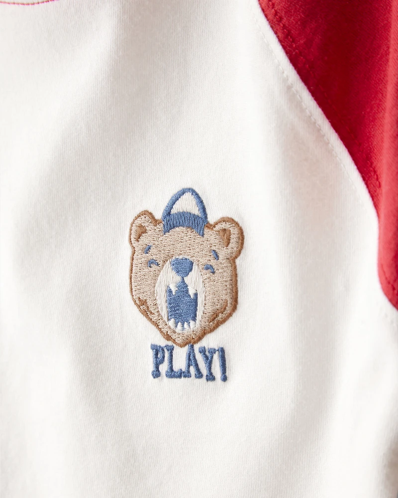 Baby Boy 2-Piece Bear Graphic Tee & French Terry Joggers Set - Multi