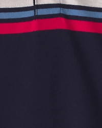 Baby Boy Polo Bodysuit - Navy Blue