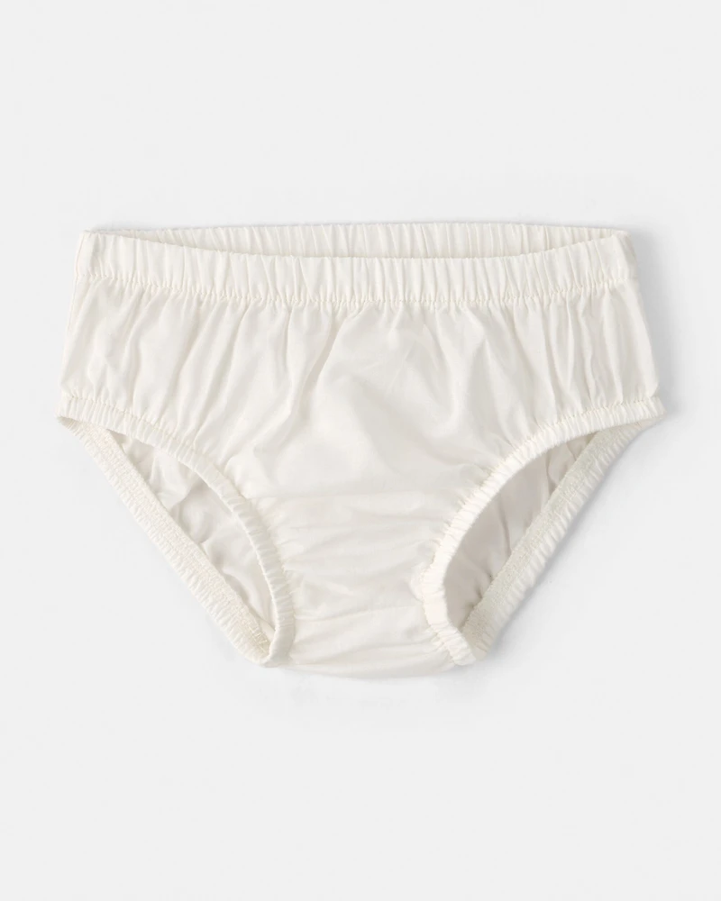 Baby Girl Bear-Print Cotton Short-Sleeve Dress - Blue