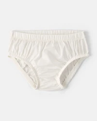 Baby Girl Bear-Print Cotton Short-Sleeve Dress - Blue