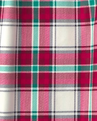 Kids Christmas Plaid Fleece Loose Fit Pajama Bottoms - Red/Green