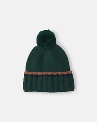 Baby Boy Pom Beanie - Green