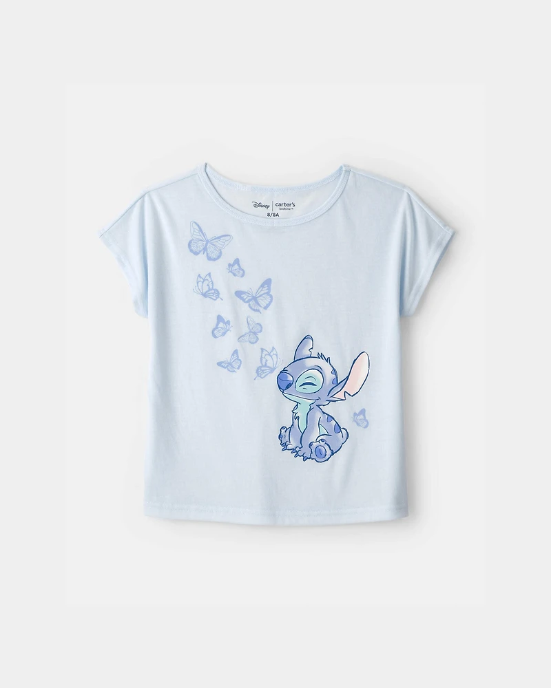 Girls 2-Piece Disney© Lilo & Stitch Short-Sleeve Pajama Set - Blue