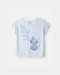 Girls 2-Piece Disney© Lilo & Stitch Short-Sleeve Pajama Set - Blue