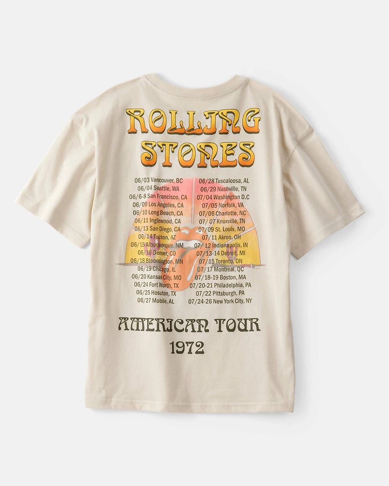 Kid Rolling Stones Short-Sleeve Graphic Tee - Cream