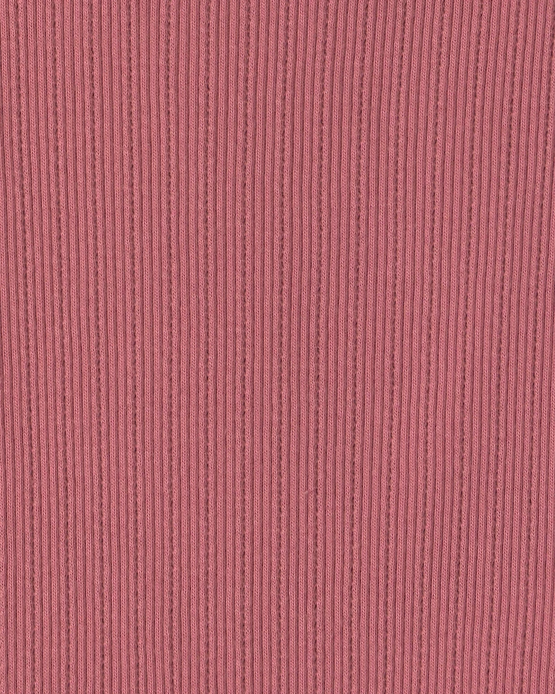 Girls Ribbed Top - Pink