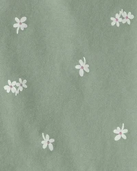 Baby Girl 2-Piece Floral Top & Short Set - Green