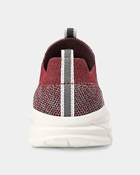 Toddler Boy Pull-On Athletic Sneakers - Red/Grey