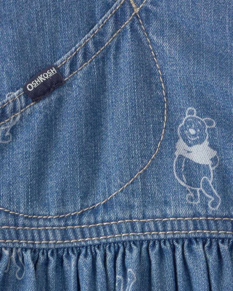 Baby Girl Disney© Winnie the Pooh Denim Wrap Skirtall - Medium Wash