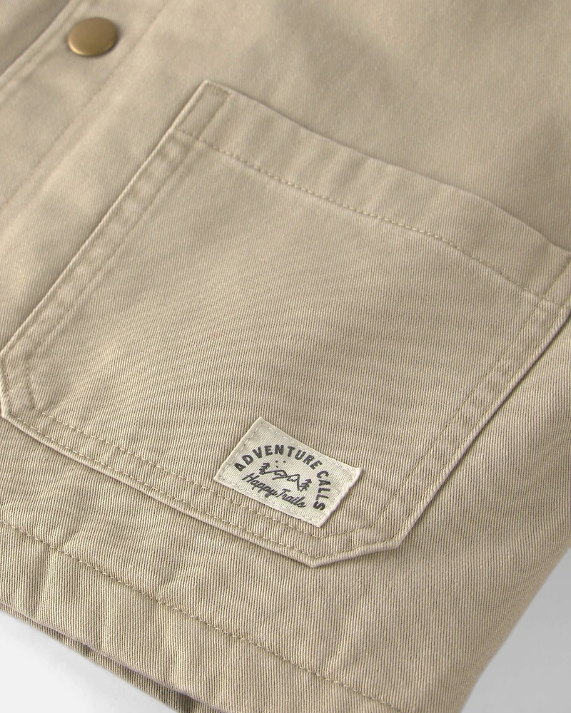 Kids Organic Cotton Twill Barn Jacket