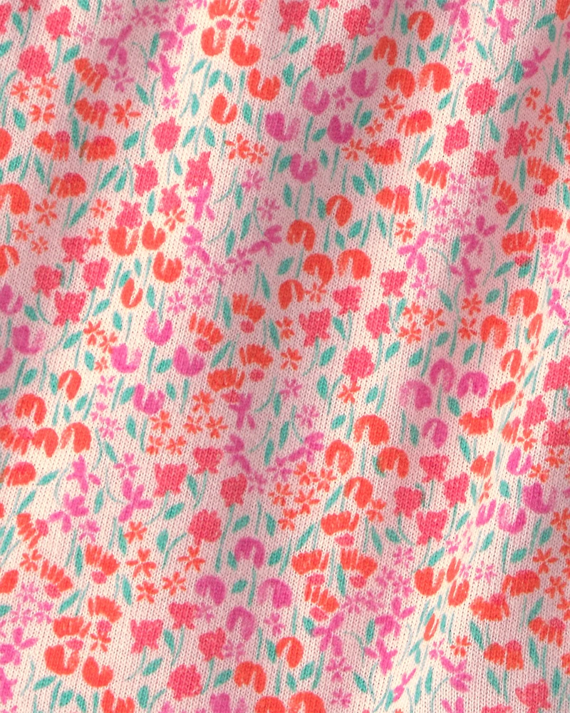 Toddler Girl Floral French Terry Shorts