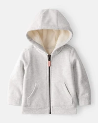 Baby Girl 2-Piece DayDream Fleece Hooded Sweatshirt & Joggers Set - Grey