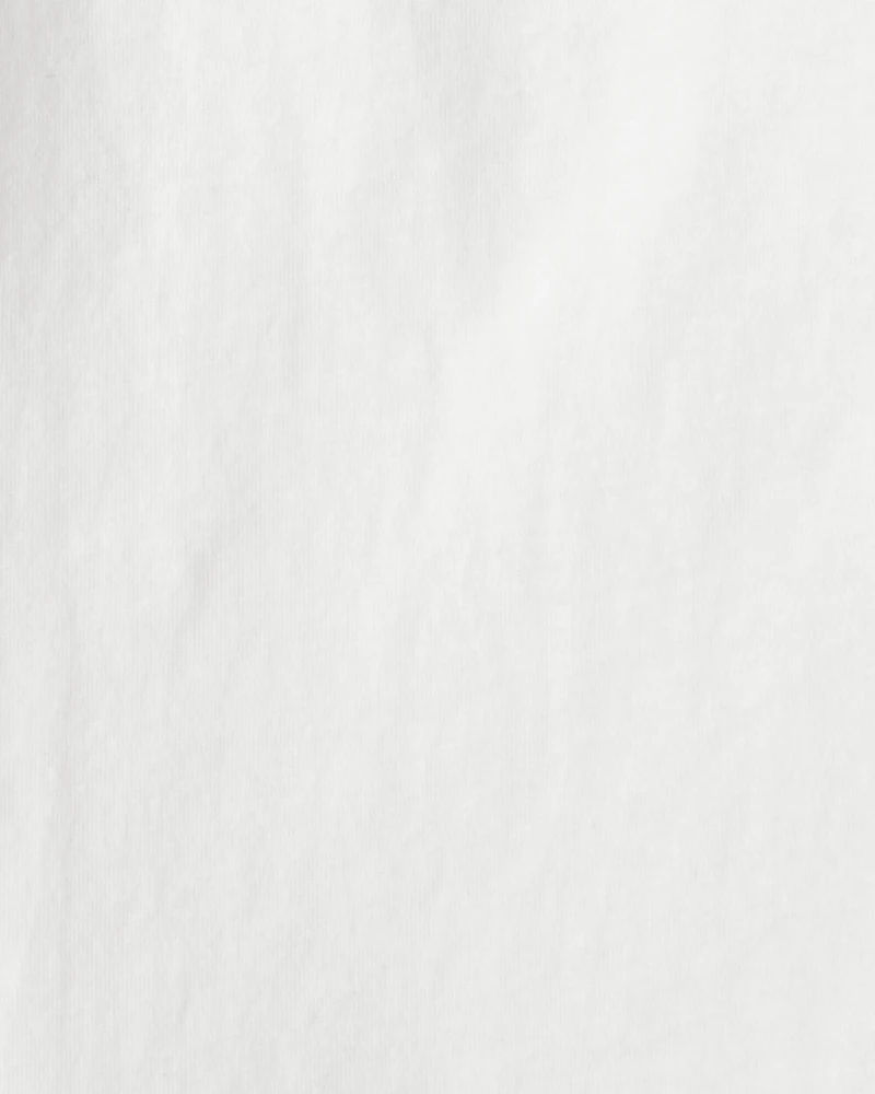 Toddler Boy Long-Sleeve Pocket Tee - White