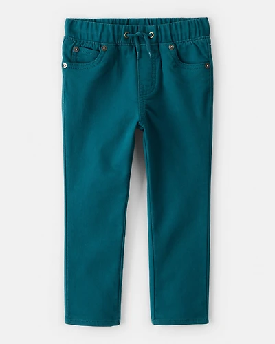 Toddler Boy Drawstring Pants - Teal